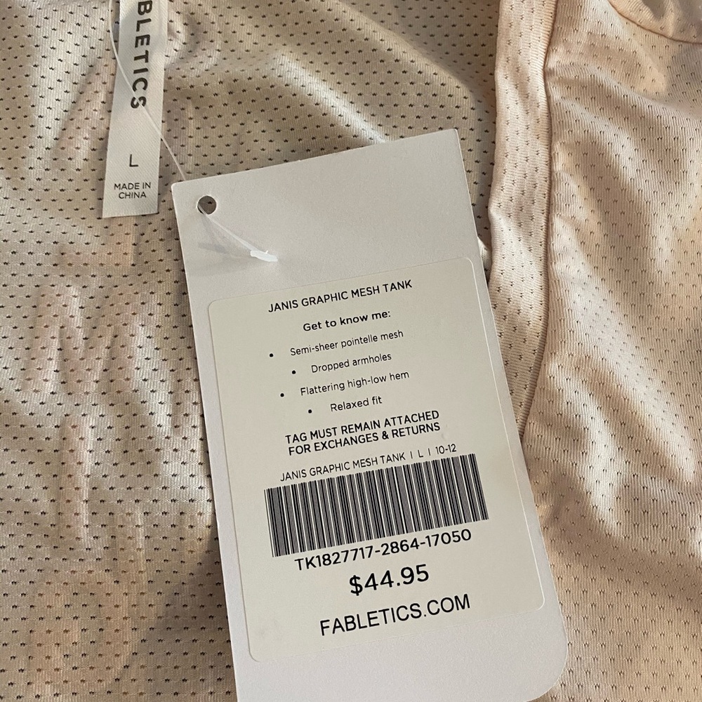 Fabletics Pink Workout Tank - Picture 4 of 5